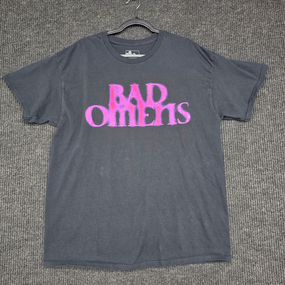 Bad Omens Band T-Shirt Sumerian Records Black Pink Graphic Tee XL